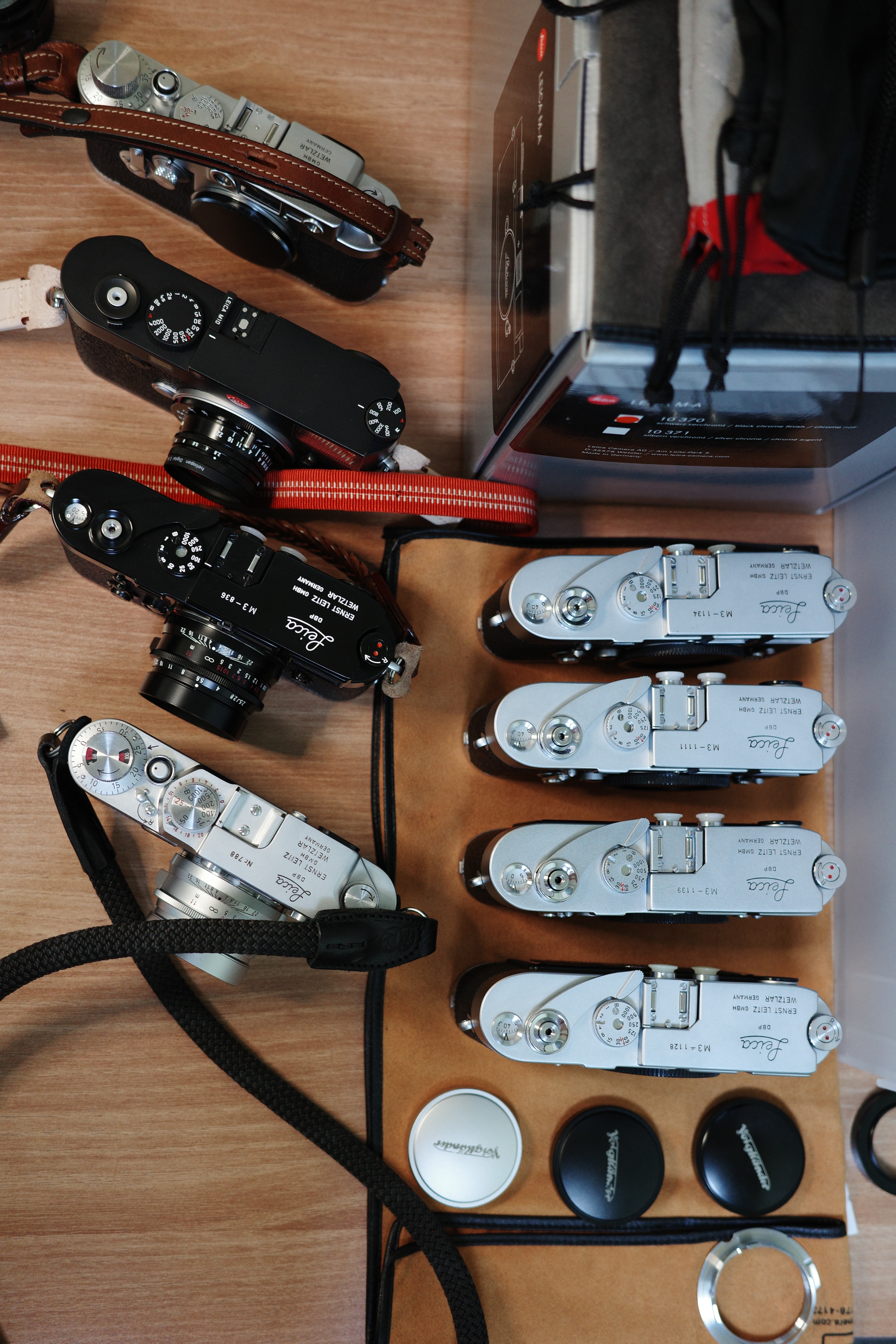 Leica bodies with Voigtländer lenses